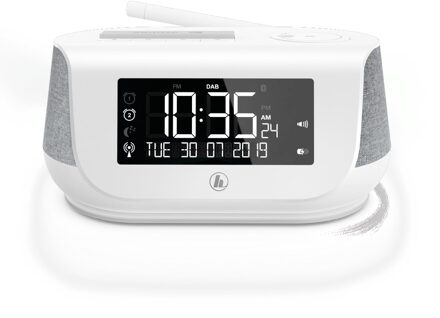 Hama DR36SBT Wekker radio Wit