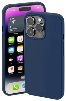 Hama Finest Feel Cover Hoesje geschikt voor Apple iPhone 14 Pro - Blauw