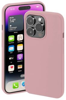 Hama Finest Feel Cover Hoesje geschikt voor Apple iPhone 14 Pro - Nude