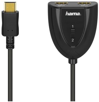 Hama HDMI-SPLITTER 2 INPUTS 1 OUTPUT Splitter Zwart