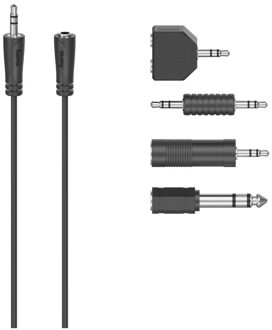 Hama Jack-aansluitset, 2,5 m Mini jack kabel Zwart
