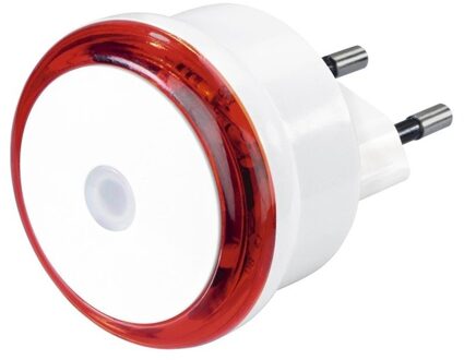 Hama Led-nachtlampje Basic met stekker, schemersensor, energiebesp. Rood