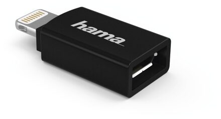 Hama Micro-USB naar Lightning-adapter IT Oplader Zwart