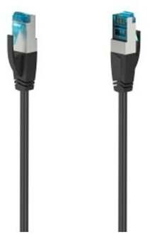 Hama Netwerkkabel, CAT-6a, 10 Gbit/s, S/FTP afgeschermd, 0,25 m UTP kabel Zwart