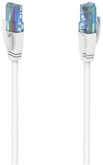 Hama Netwerkkabel, CAT-6a, 10 Gbit/s, U/UTP, 5 m UTP kabel Wit
