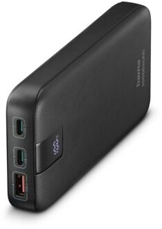 Hama PD 10 Power Pack 10000 mAh 3 Outputs 2x USB-C 1x USB-A Powerbank Grijs