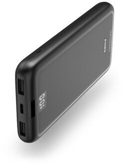 Hama Performance 10 Power Pack 10000 mAh 3 Outputs:USB-C 2x USB-A Powerbank Grijs