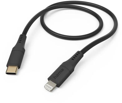 Hama Silicone USB-C naar Lightning Kabel - MFI gecertificeerd - 150cm - Zwart