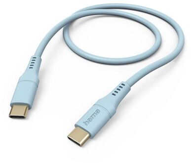 Hama Silicone USB-C naar USB-C Kabel - 150cm - Blauw