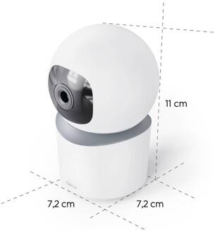 Hama Smart Indoor Camera, 2-weg audio sensor WLAN beweegbaar wit