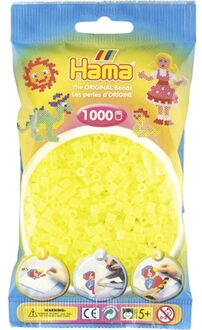 Hama Strijkkralen 1000 Stuks Geel Neon