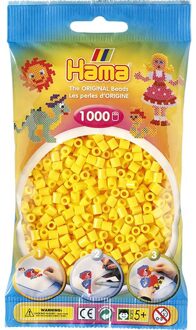 Hama strijkkralen - geel - 1000-delig