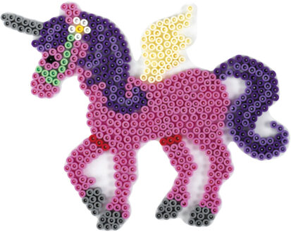 Hama Strijkkralen Grondplaat Eenhoorn Wit
