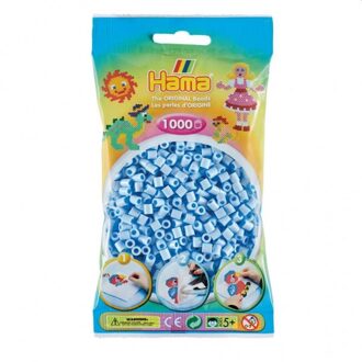 Hama Strijkkralen IJsblauw Pastel 1000 Stuks