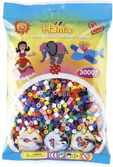 Hama Strijkkralenmix Standaard (201-00), 3000st. Multikleur