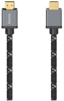 Hama Ultra high-speed HDMI-kabel, connector-connector, 8K, metaal, 2,0 m TV accessoire Zwart