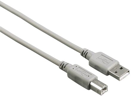 Hama USB 2.0 verbindingskabel type A/B 1,5 meter per 25 stuks Kabel Grijs