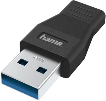 Hama USB-adapter, USB-A-stekker - USB-C-aansluiting, USB 3.2 Gen1, 5 Gbit/s Desktop accessoire