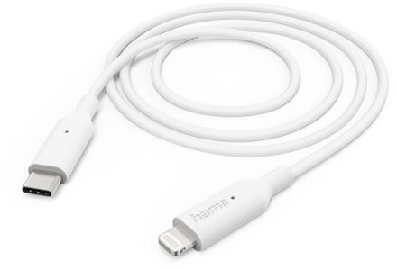 Hama USB-C naar Lightning Kabel - 100cm - Wit