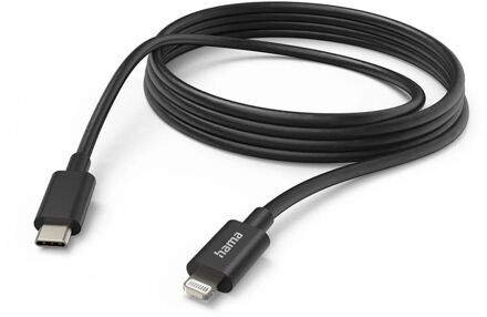 Hama USB-C naar Lightning kabel - MFI gecertificeerd - 300cm - Zwart USB-C / Lightning