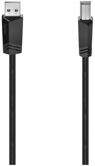 Hama USB-KABEL, USB 2.0, 480 MBIT/S, 3,00 M Kabel Zwart