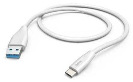 Hama USB-Kabel, USB-A naar USB-C, 1,5 m Oplader Wit
