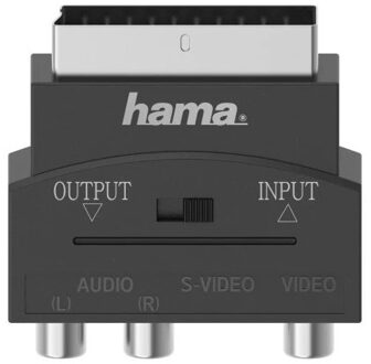 Hama Video-adapter, S-VHS-koppeling, 3 cinch koppeling - Scart-stereo, 4-polig TV accessoire