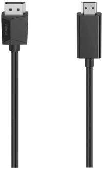 Hama Videokabel, DisplayPort-stekker - HDMI-stekker, Ultra-HD 4K, 1,50 m TV accessoire Zwart