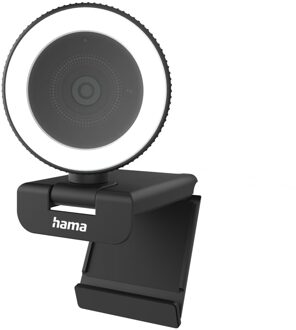 Hama Webcam met ringlamp C-800 Pro, QHD, met afstandsbediening Webcam Zwart