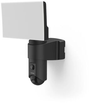 Hama Wi-Fi Bewakingscamera voor Buiten - Verlichting en Infrarood Bewegingsmelder - Full HD 1080p - Zwart Wifi