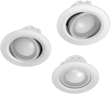 Hama Wi-Fi LED Inbouwspot - 5W - Wit - 3 Pack Wit / 3 stuks