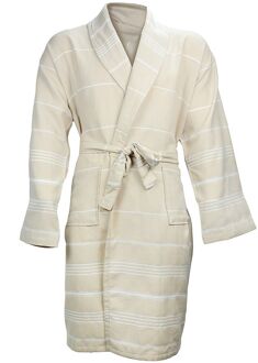 Hamam Badjas 2xl/3xl Beige/wit