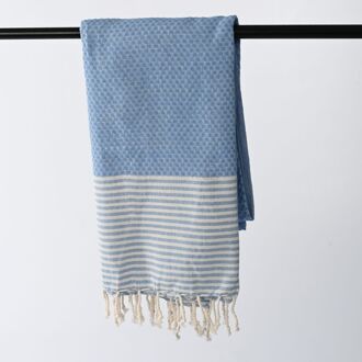 Hamamdoek 90 x 170 cm Lichtblauw Licht Blauw