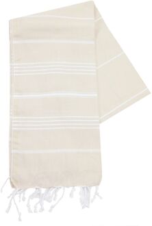 Hamamdoek Beige/Wit