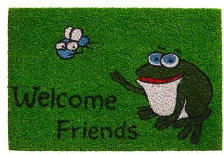 HAMAT Deurmat Welcome friends frog 40x60cm