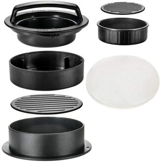 Hamburger Druk Patty Maker, 3 In 1 Non-stick Burger Druk Voor Maken Heerlijke Hamburgers, perfect Vormige Pasteitjes