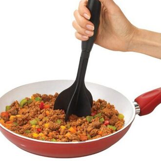 Hamburger Vlees Chopper Duurzaam Multifunctionele Cutter Koken Tool Black Vleesmolen Voor Keuken Accessoires