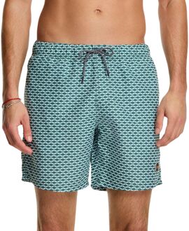 Hammam Zwemshort Heren groen - wit - M