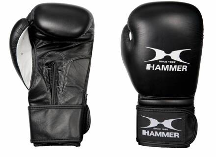 Hammer Boxing Bokshandschoenen PREMIUM FIGHT - Leer - Zwart - 12 OZ - Leer