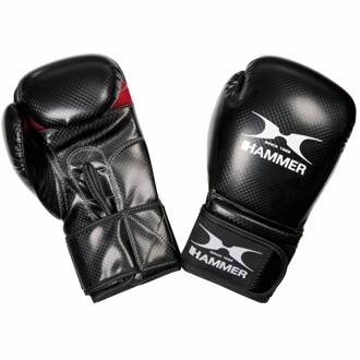 Hammer Boxing Bokshandschoenen X-SHOCK - PU - Zwart/Rood - 8 OZ - PU