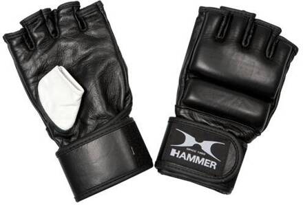 Hammer Boxing MMA Gloves Bokshandschoenen - Unisex - zwart - wedstrijden - Maat S-M - Leer