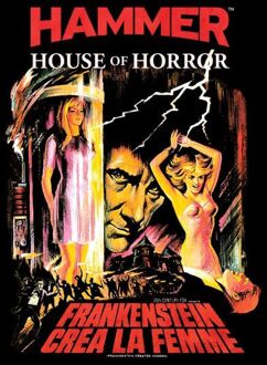 Hammer Horror Frankenstein Crea La Femme Women's T-Shirt - Black - S Zwart