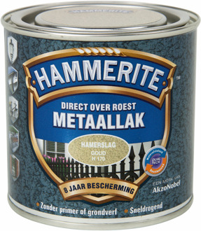 Hammerite Hamerslag Goud H170 250Ml