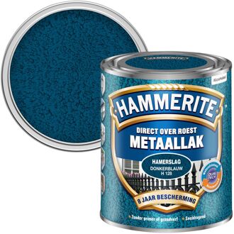 Hammerite Hamerslag Metaallak - Donkerblauw -  750 ml