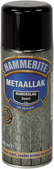 Hammerite Hamerslag Metaallak - Zwart - 400 ml