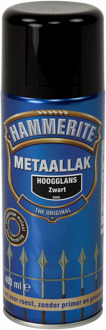 Hammerite Hoogglans Metaallak - Zwart - 400 ml