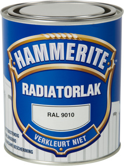 Hammerite Hoogglans Radiatorlak - Kleurvast - RAL 9010 - 750 ml