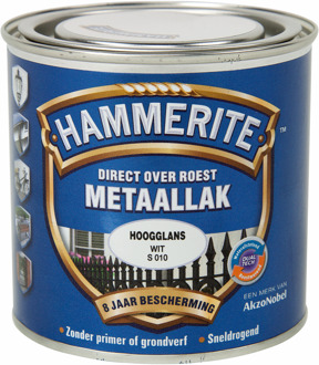 Hammerite Hoogglans Wit S010 250ML
