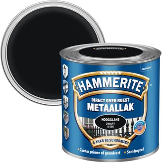 Hammerite Hoogglans Zwart S060 250ML