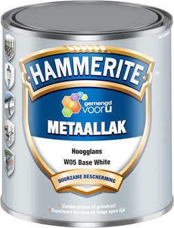 Hammerite Metaallak Hoogglans | White | W05 | 1L - 5085453